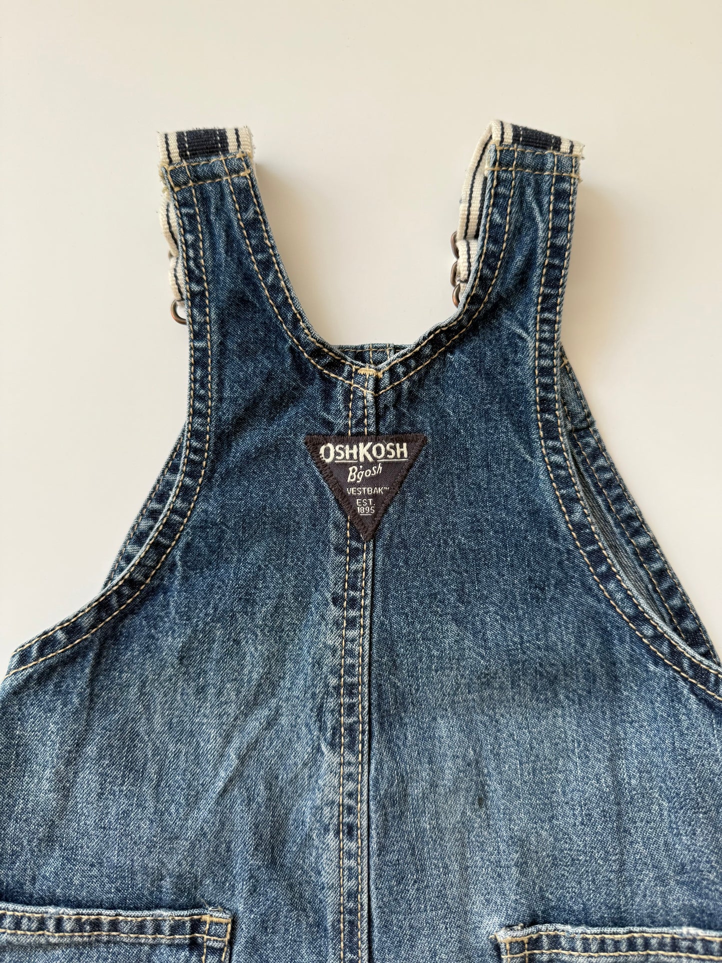 OshKosh B'Gosh Selvedge strap Denim Shortalls (12M)