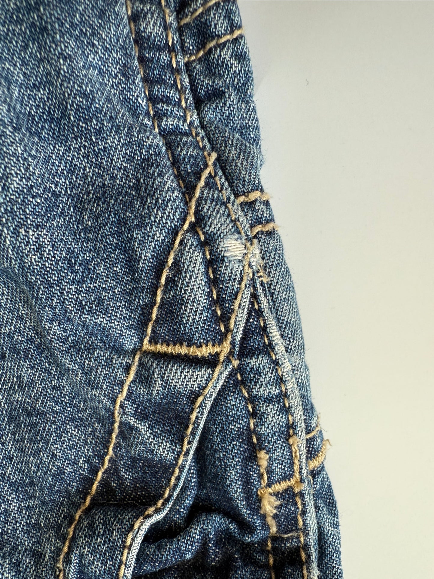 OshKosh B'Gosh Selvedge strap Denim Shortalls (12M)
