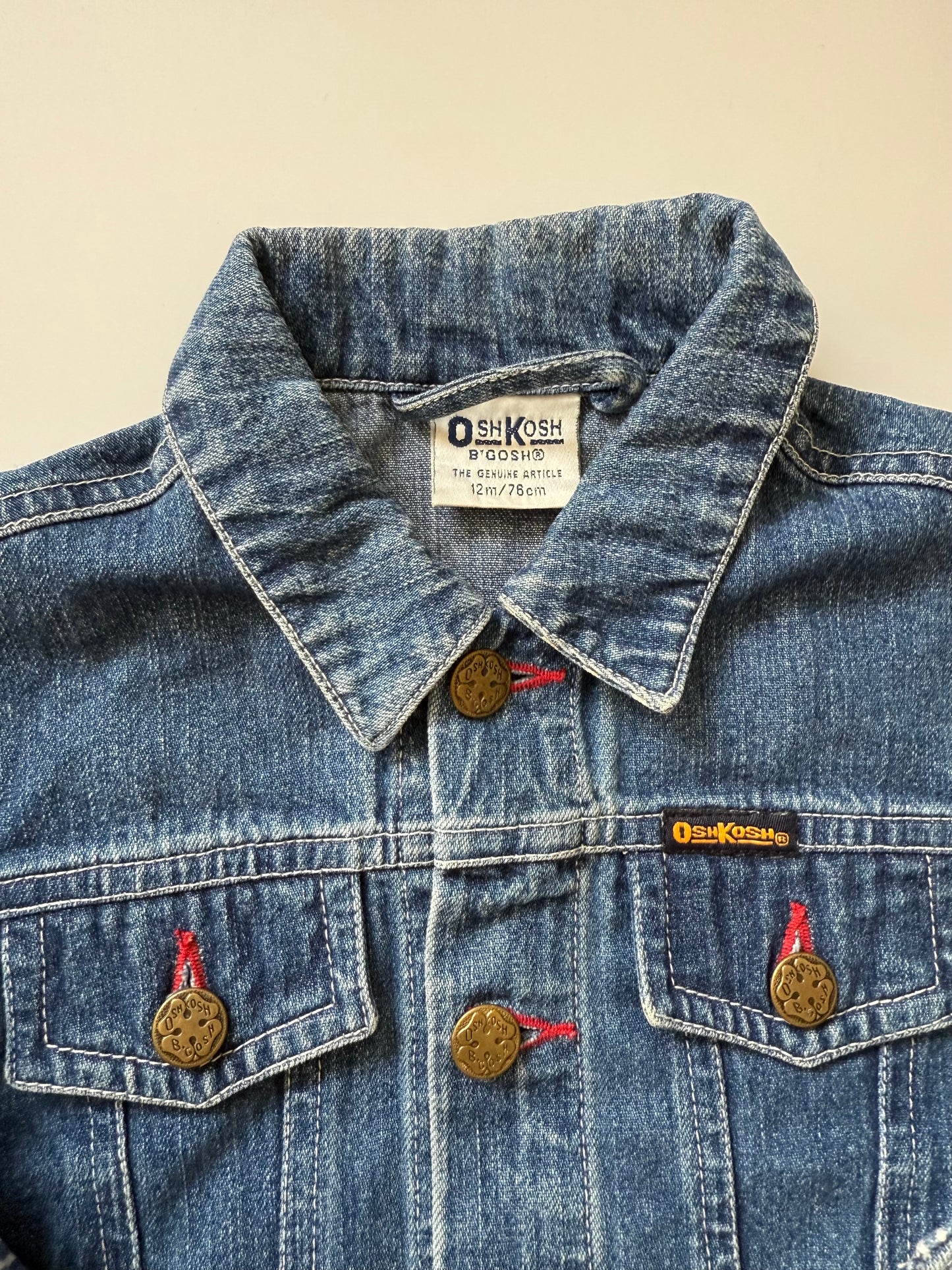 Vintage OshKosh B’gosh Denim Jacket – 12M (76cm)
