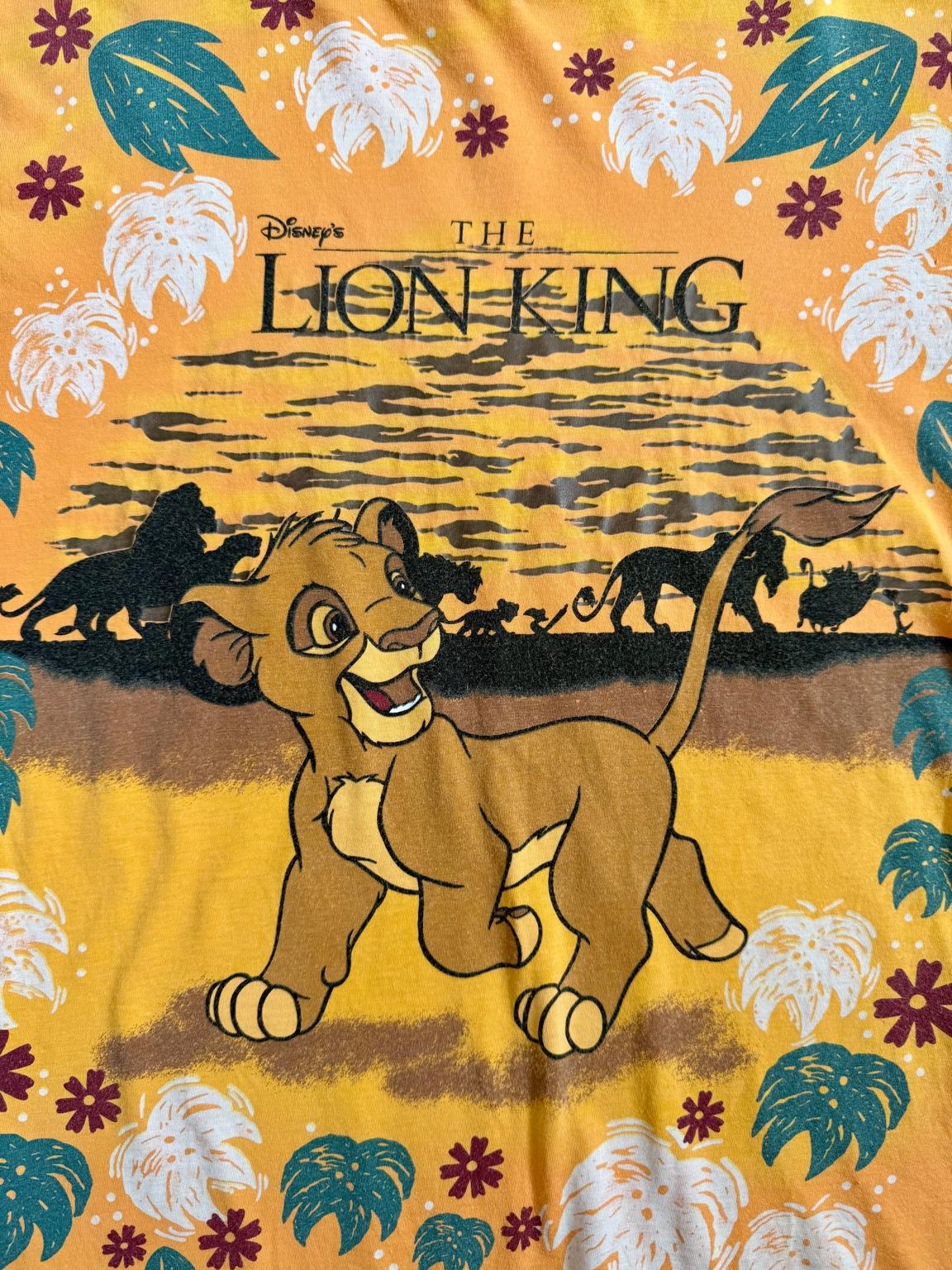 Vintage 90’s St Micheal The Lion King Sunset Jungle Print T shirt (9-10Y)