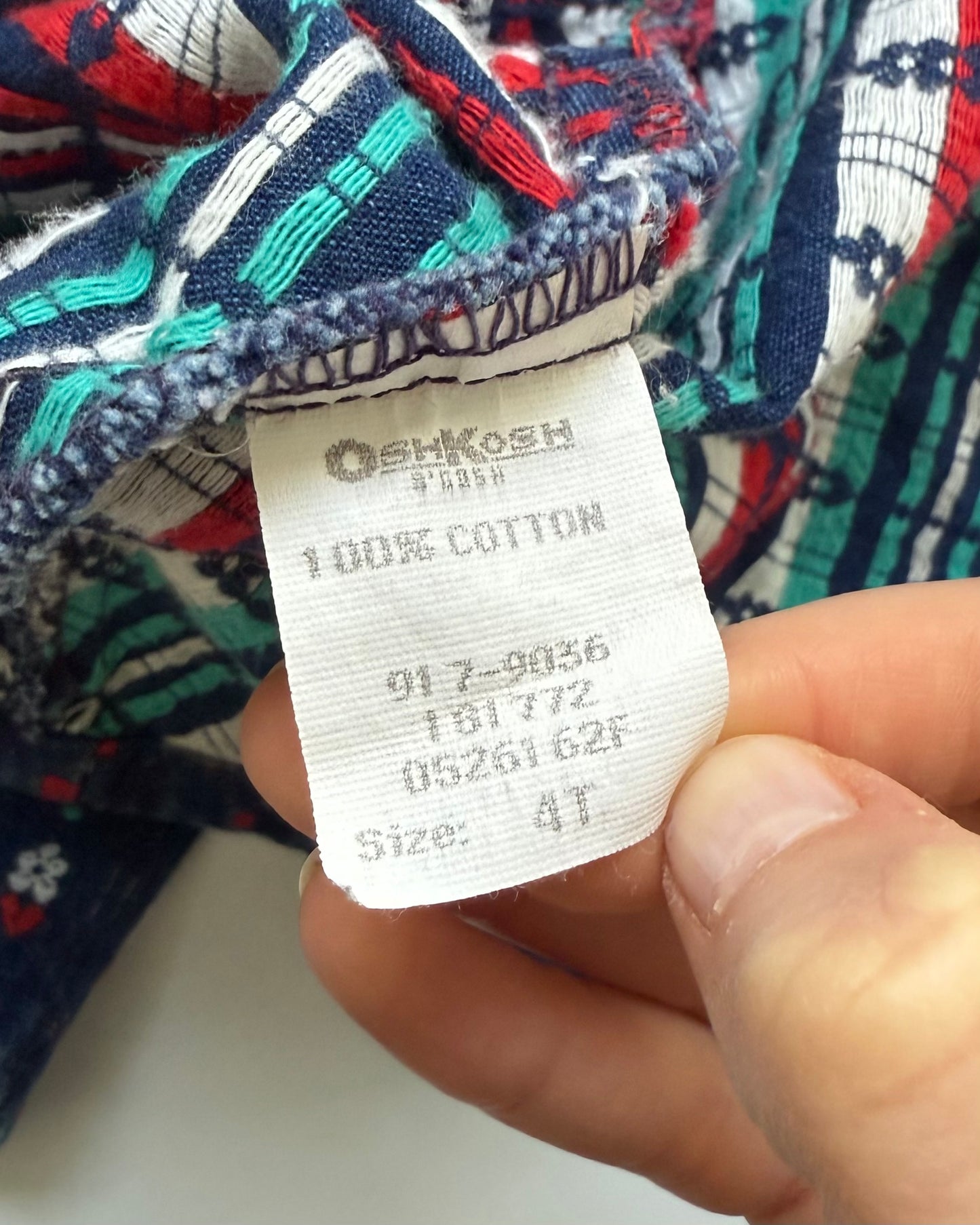 OshKosh B’Gosh Pinafore, Made in USA (3-4Y fit)