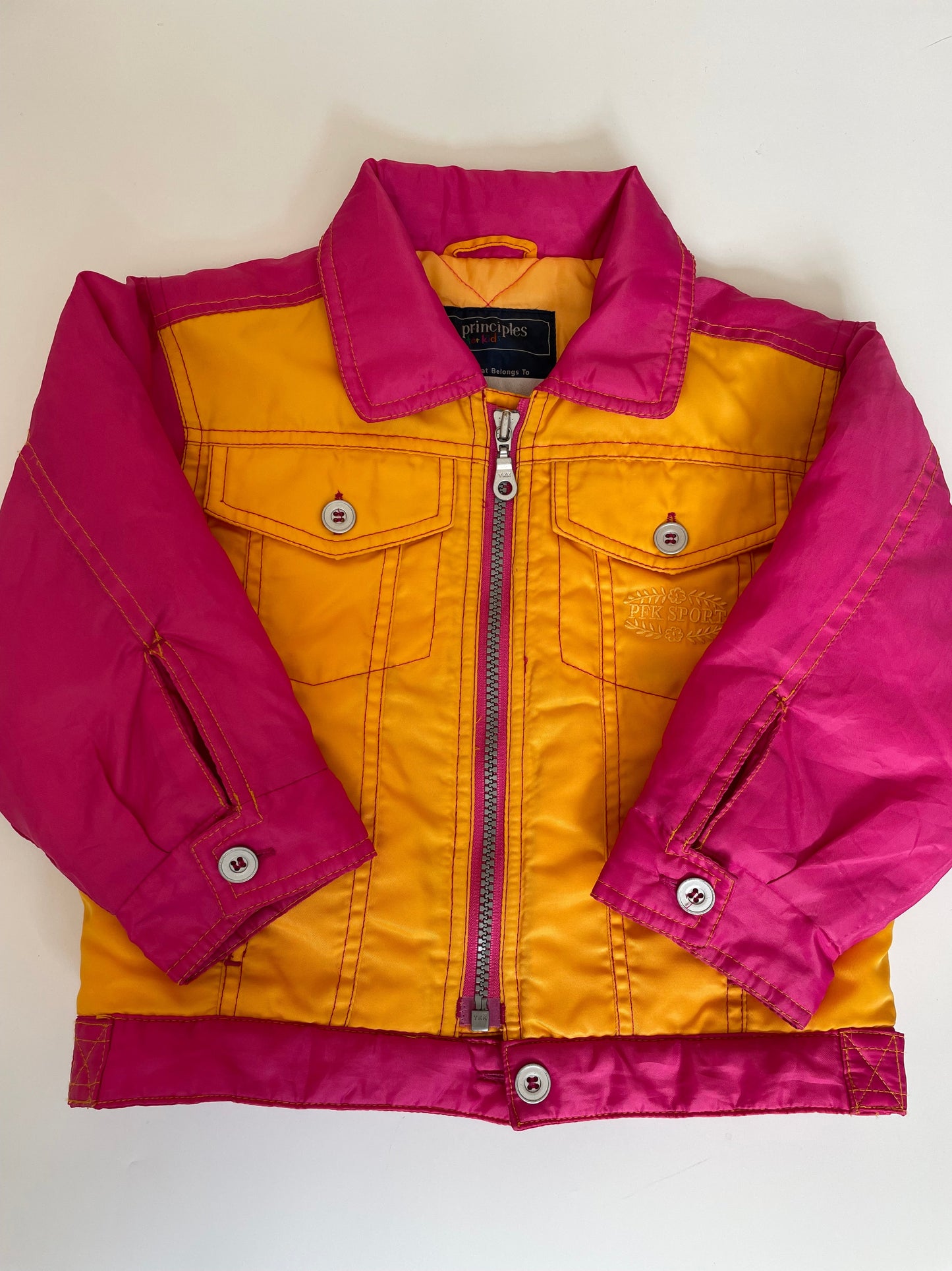 Vintage orange and pink jacket (3Y)