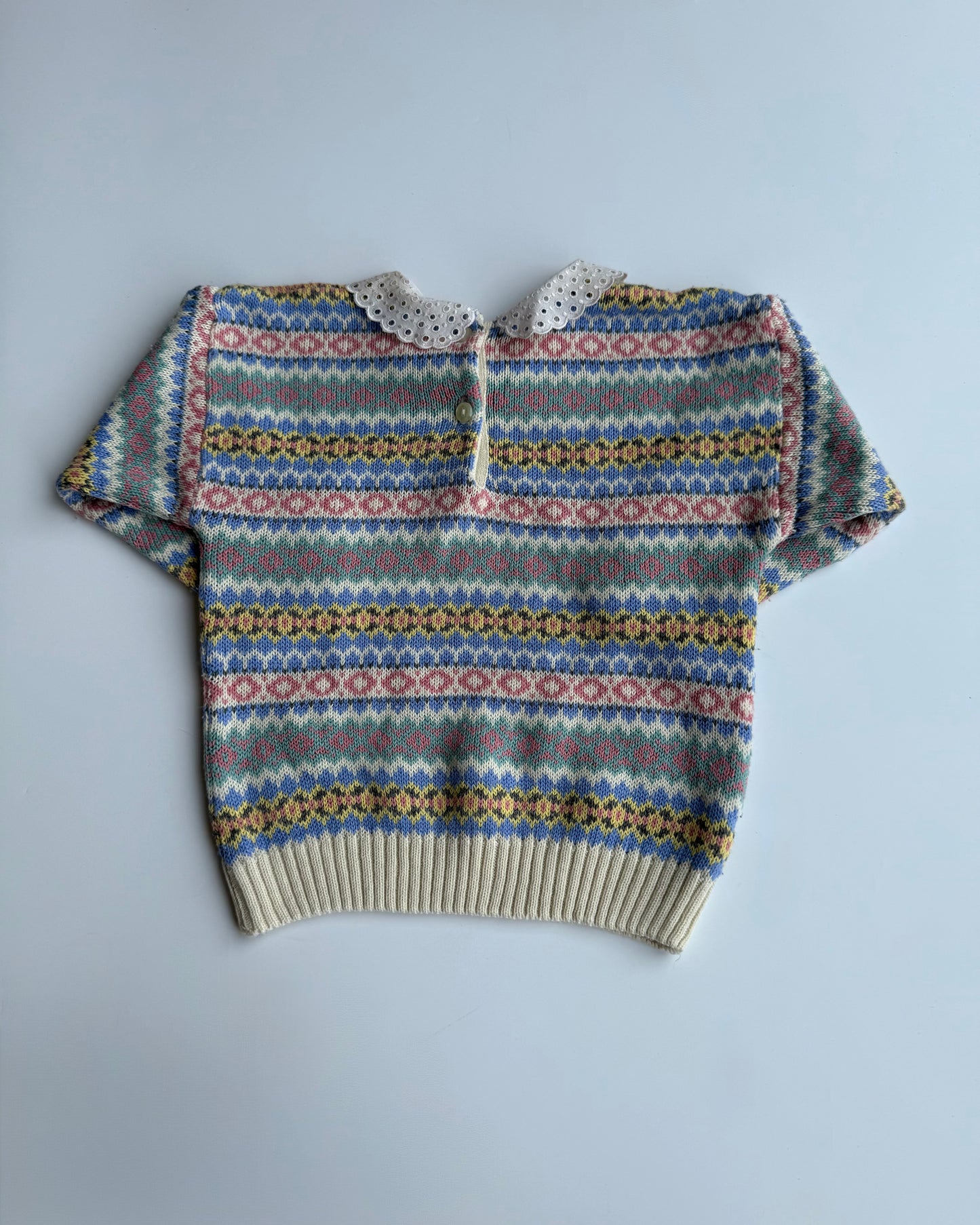 Vintage St Michael Fair Isle Baby Jumper 12-12M