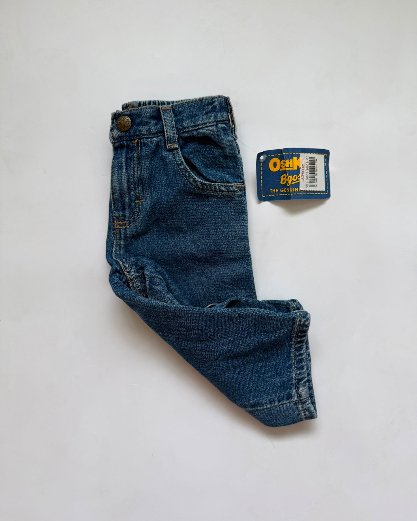 Vintage OshKosh B'Gosh Jeans 12M Deadstock NWT 90s Denim