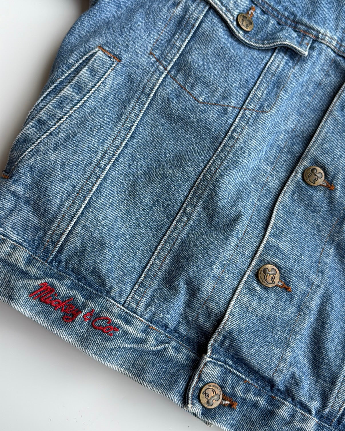 Vintage Mickey & Co denim jacket (5-6Y)