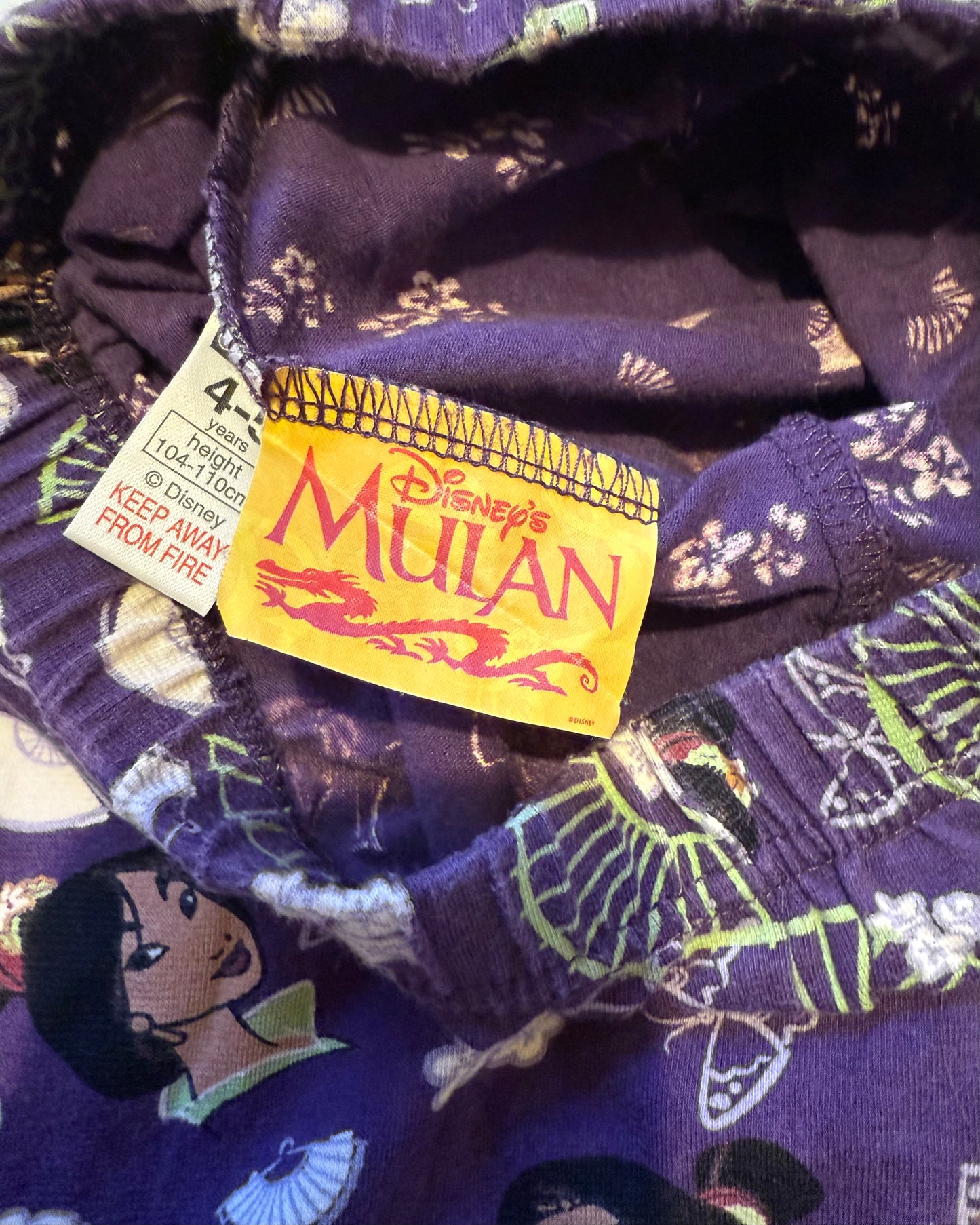 Vintage Disney Mulan leggings (4-5Y)