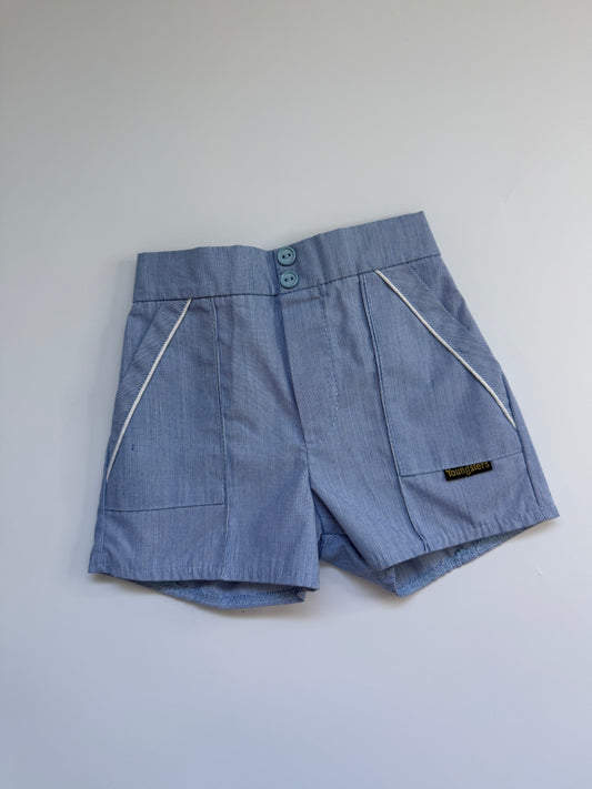 Vintage 80's Blue Pinstripe Shorts (4-5Y best fit)