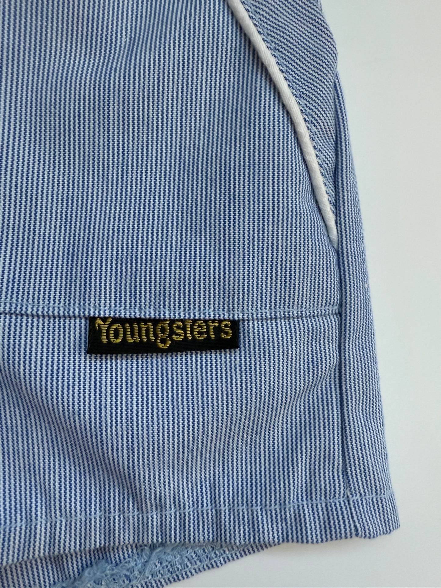 Vintage 80's Blue Pinstripe Shorts (4-5Y best fit)