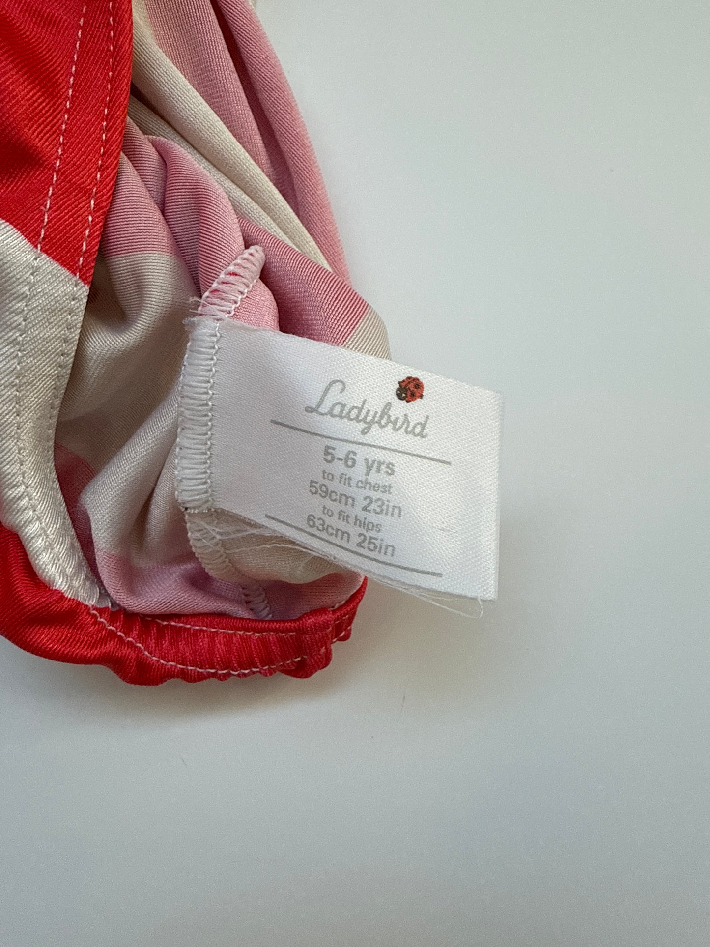 Vintage 90s Ladybird Disney Mickey & Minnie Striped Swimsuit (5-6Y)