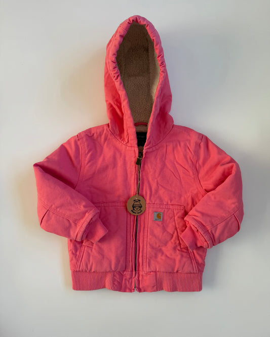 Carhartt Pink Sherpa Lined Zip Jacket 3T