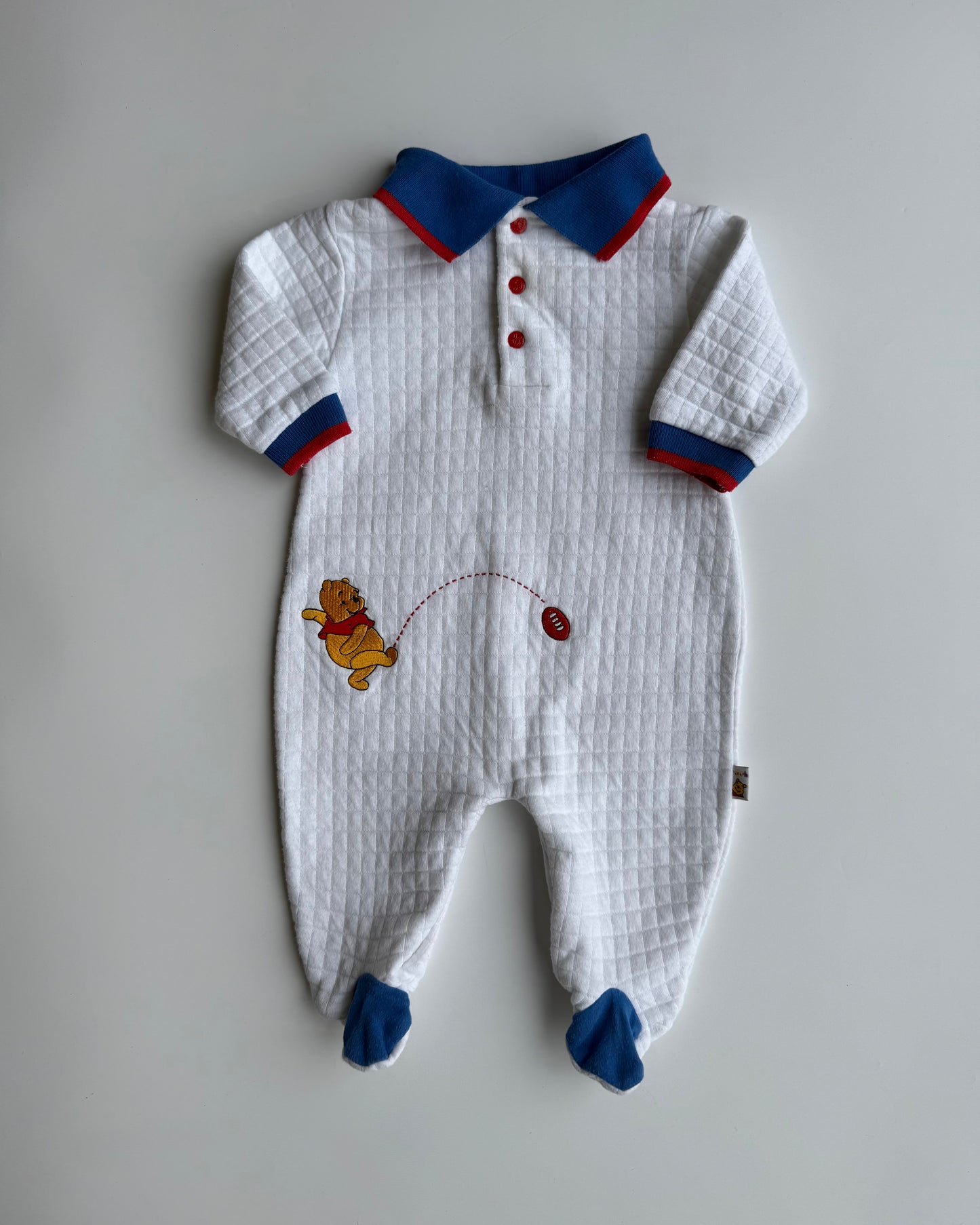 Vintage Winnie the Pooh Quilted Romper 6 Months