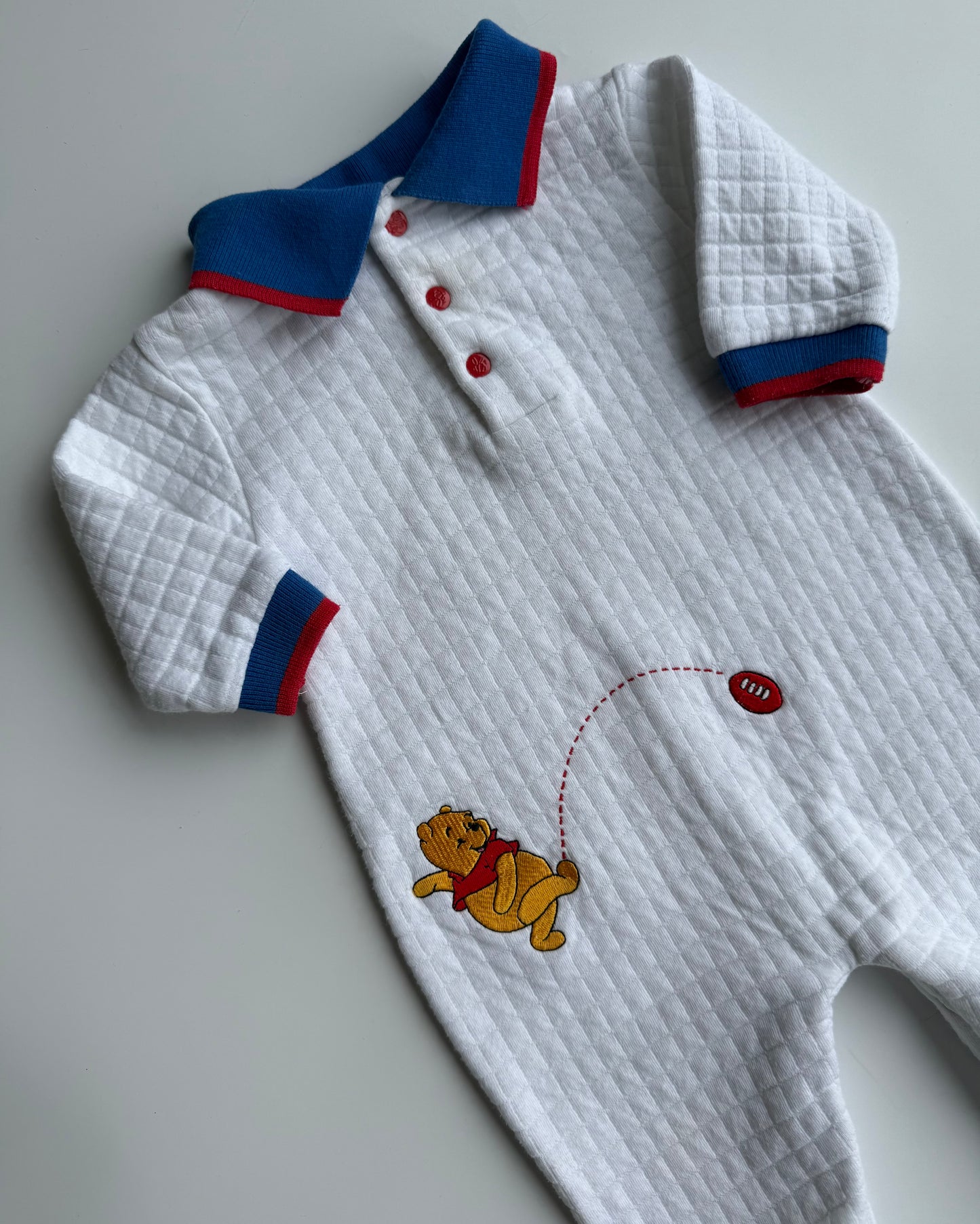 Vintage Winnie the Pooh Quilted Romper 6 Months