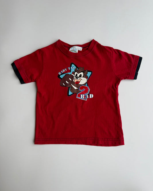 Vintage Looney Tunes Baby Taz “Too Bad” T- shirt 18–24 Months