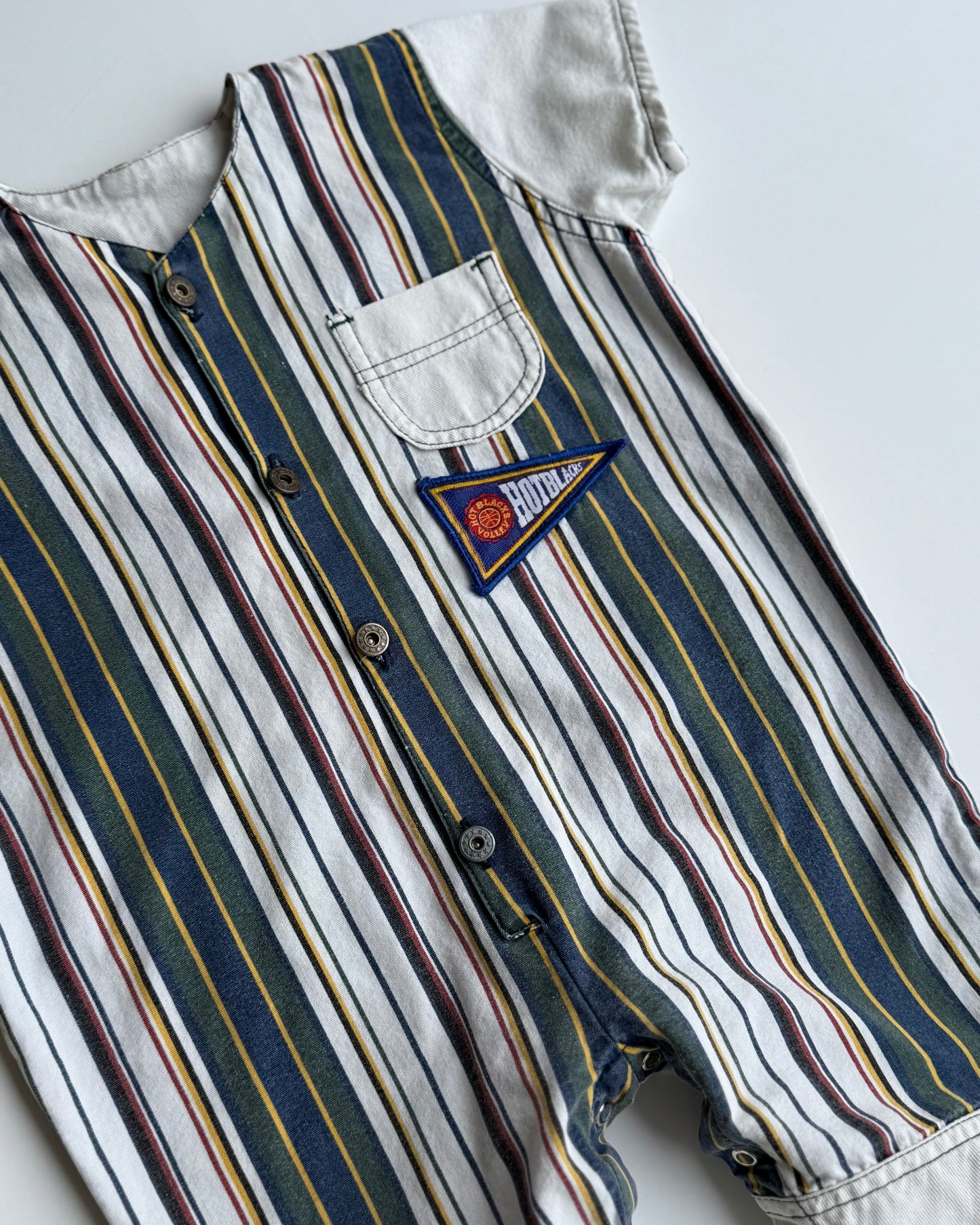 Vintage Varsity Stripe Romper 18–24 Month