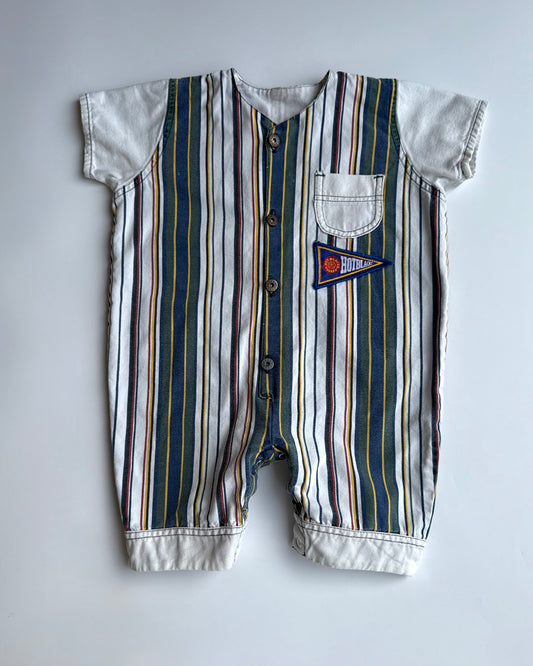Vintage Varsity Stripe Romper 18–24 Month