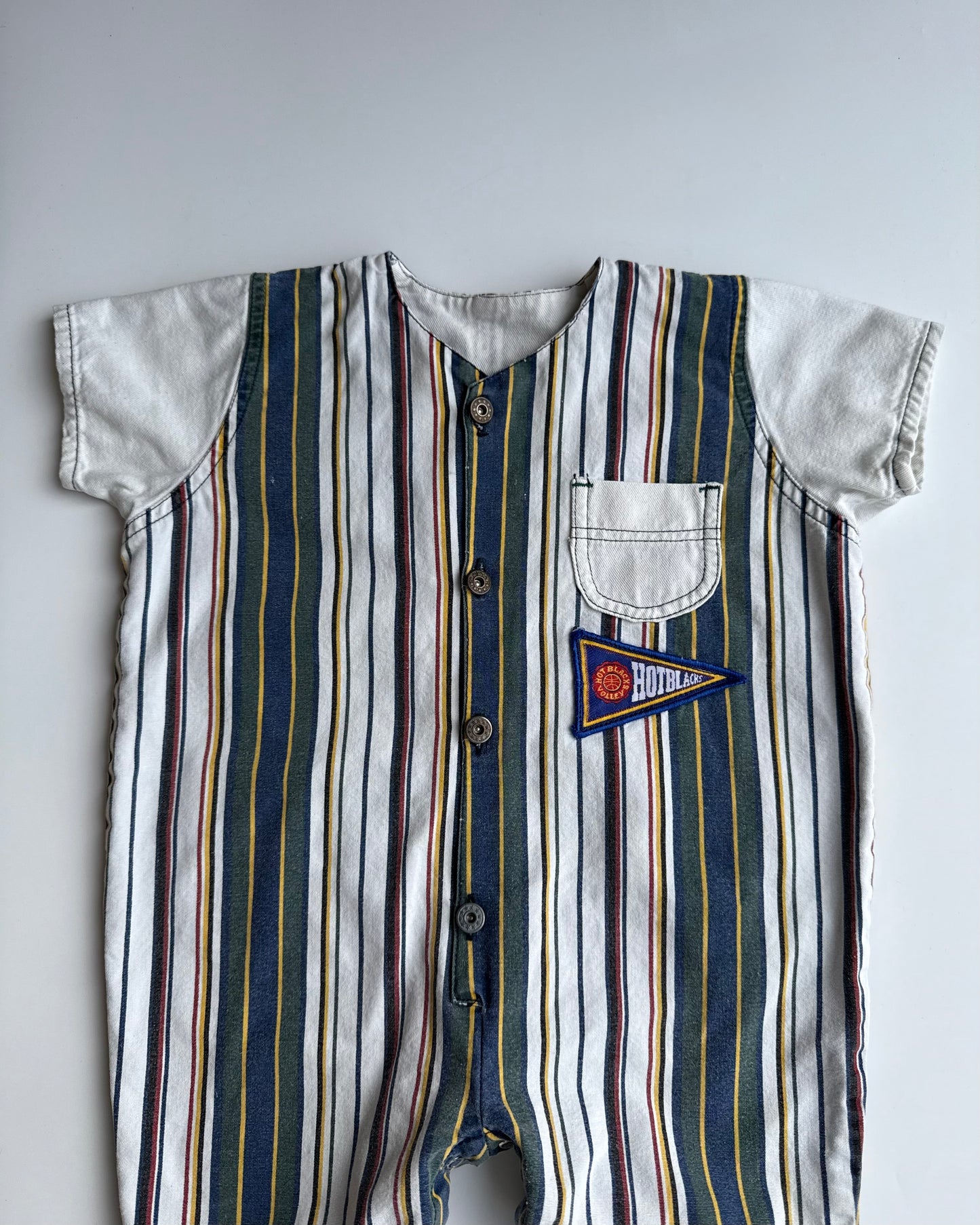 Vintage Varsity Stripe Romper 18–24 Month