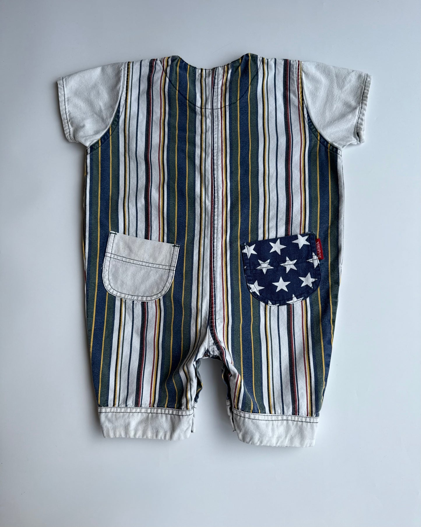 Vintage Varsity Stripe Romper 18–24 Month