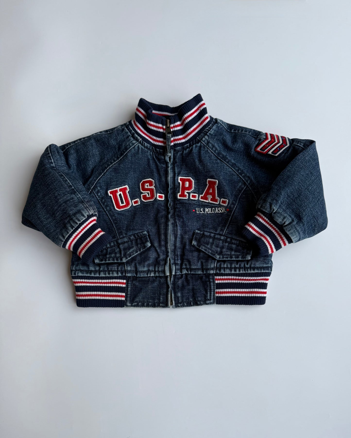 Vintage U.S. Polo Assn. Denim Jacket 2–3 Years