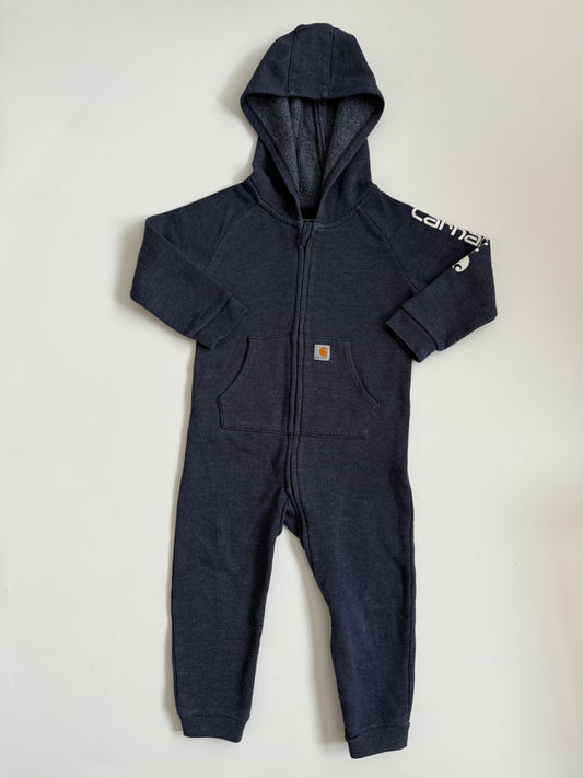 Carhartt Navy All In One Hooded Suit 24 Months