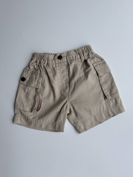 Vintage Beige Cargo Shorts (12-18M)