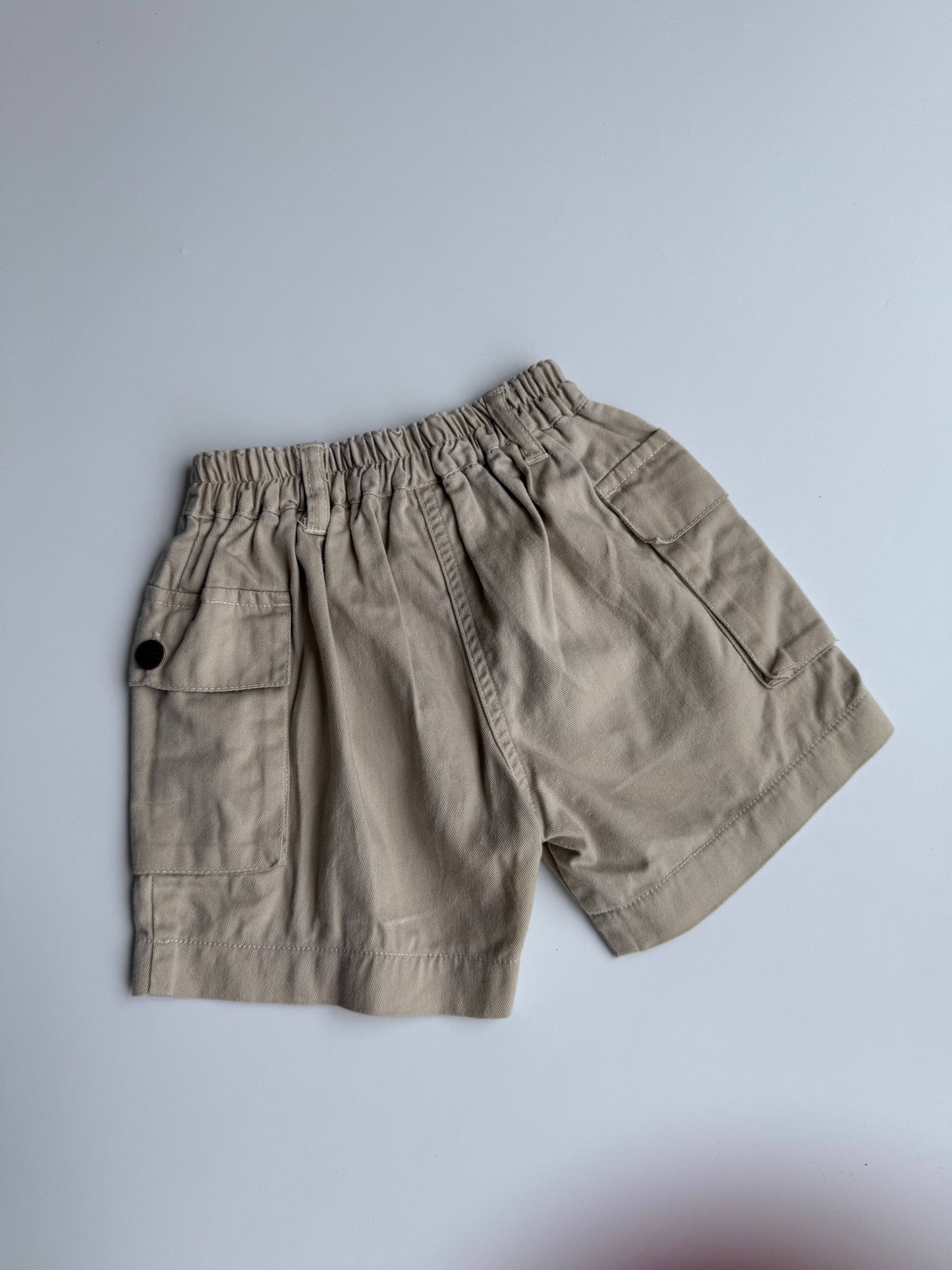 Vintage Beige Cargo Shorts (12-18M)