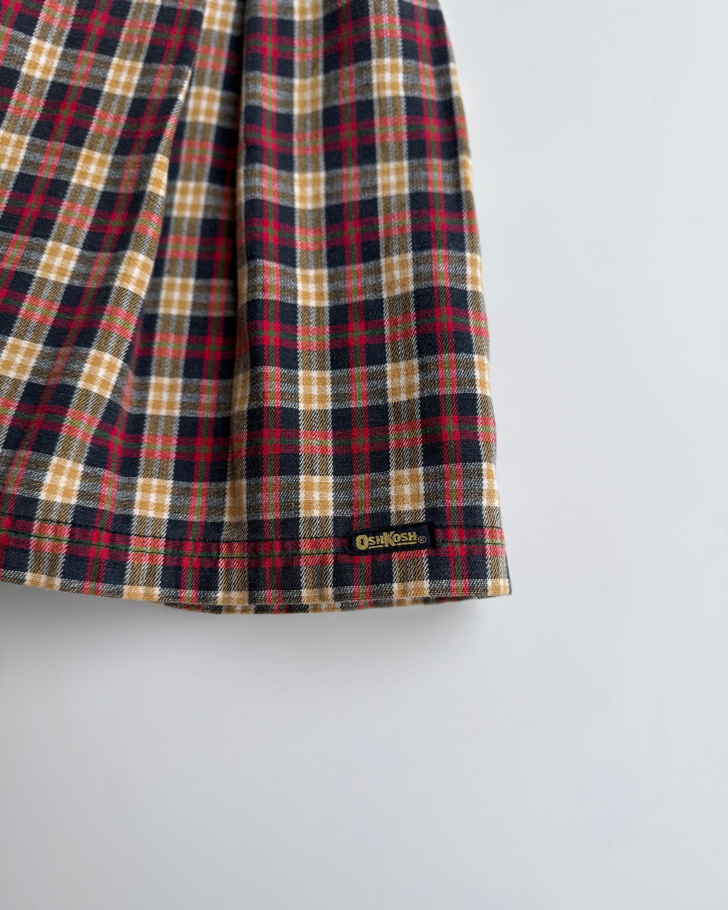 Vintage OshKosh B’gosh Plaid Pleated Skirt Age 5