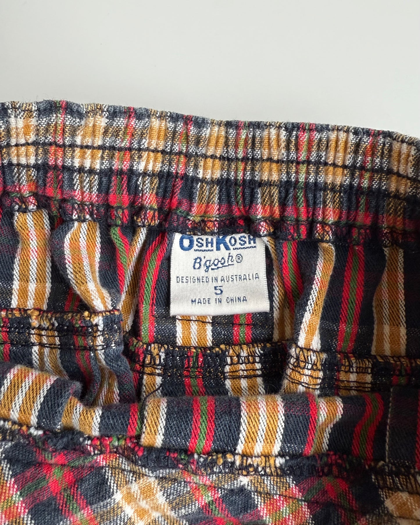 Vintage OshKosh B’gosh Plaid Pleated Skirt Age 5