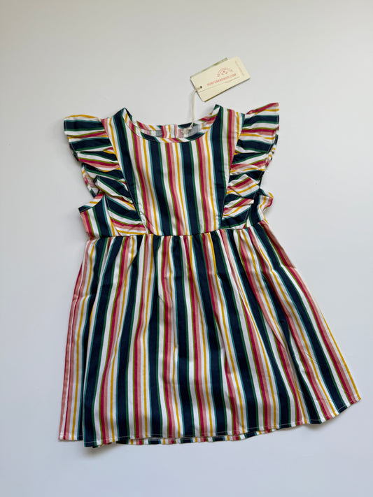 Hunter + Boo Organic Stripe Dress (3–4Y)