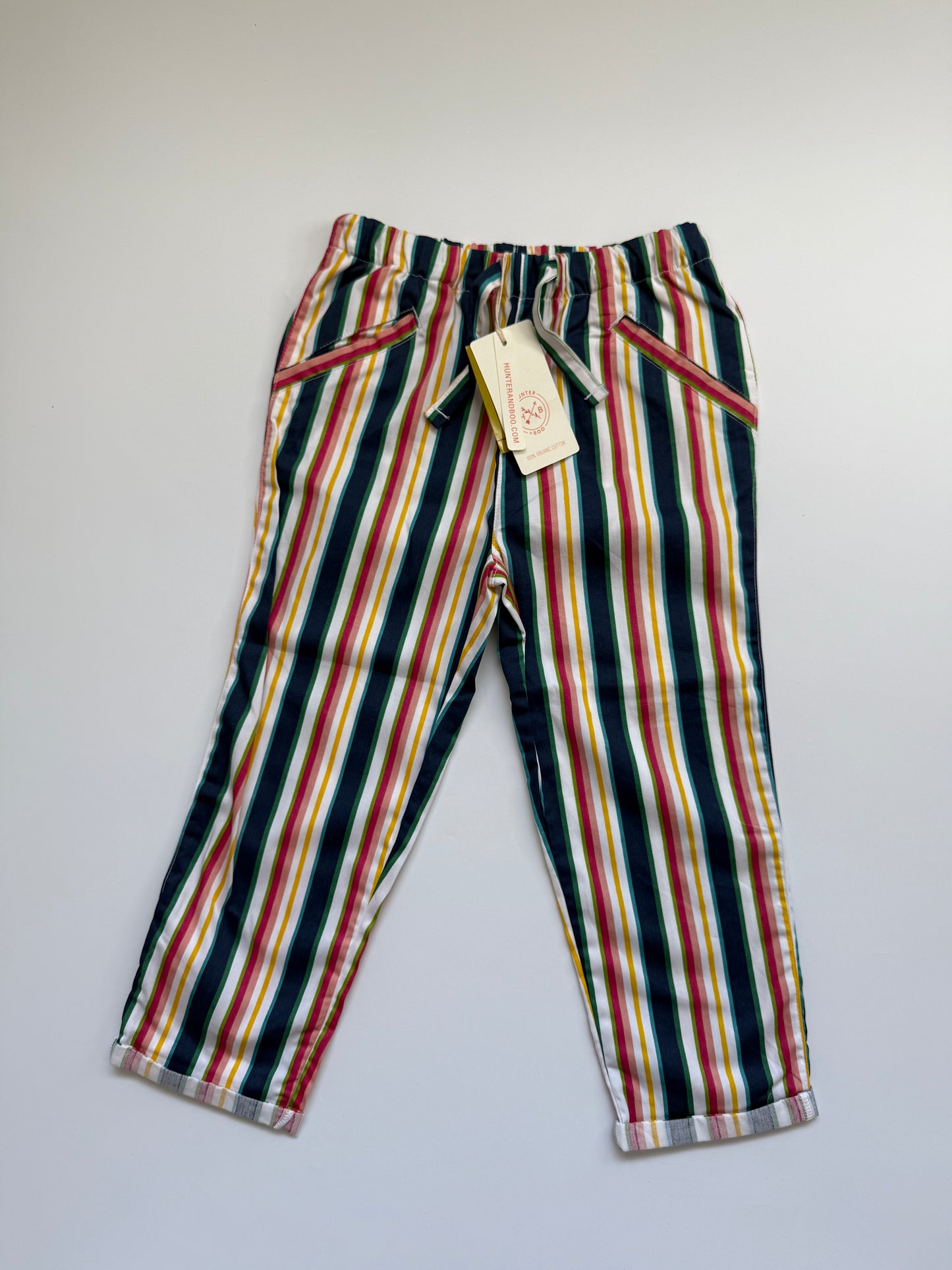 Hunter + Boo Organic Stripe Trousers (3–4Y)