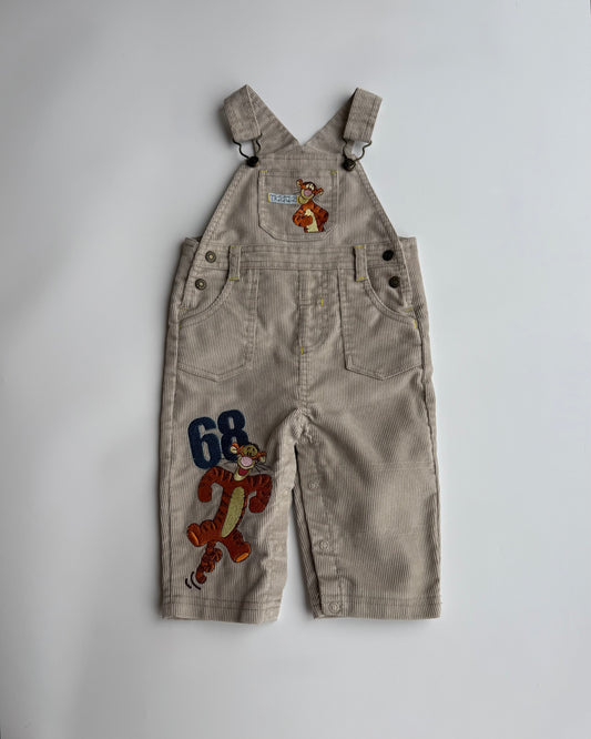 Vintage Disney Winnie the Pooh Tigger Cord Dungarees 6-9m