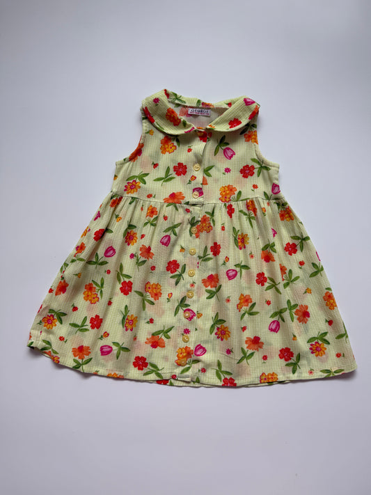 Vintage George Floral Button Down Dress