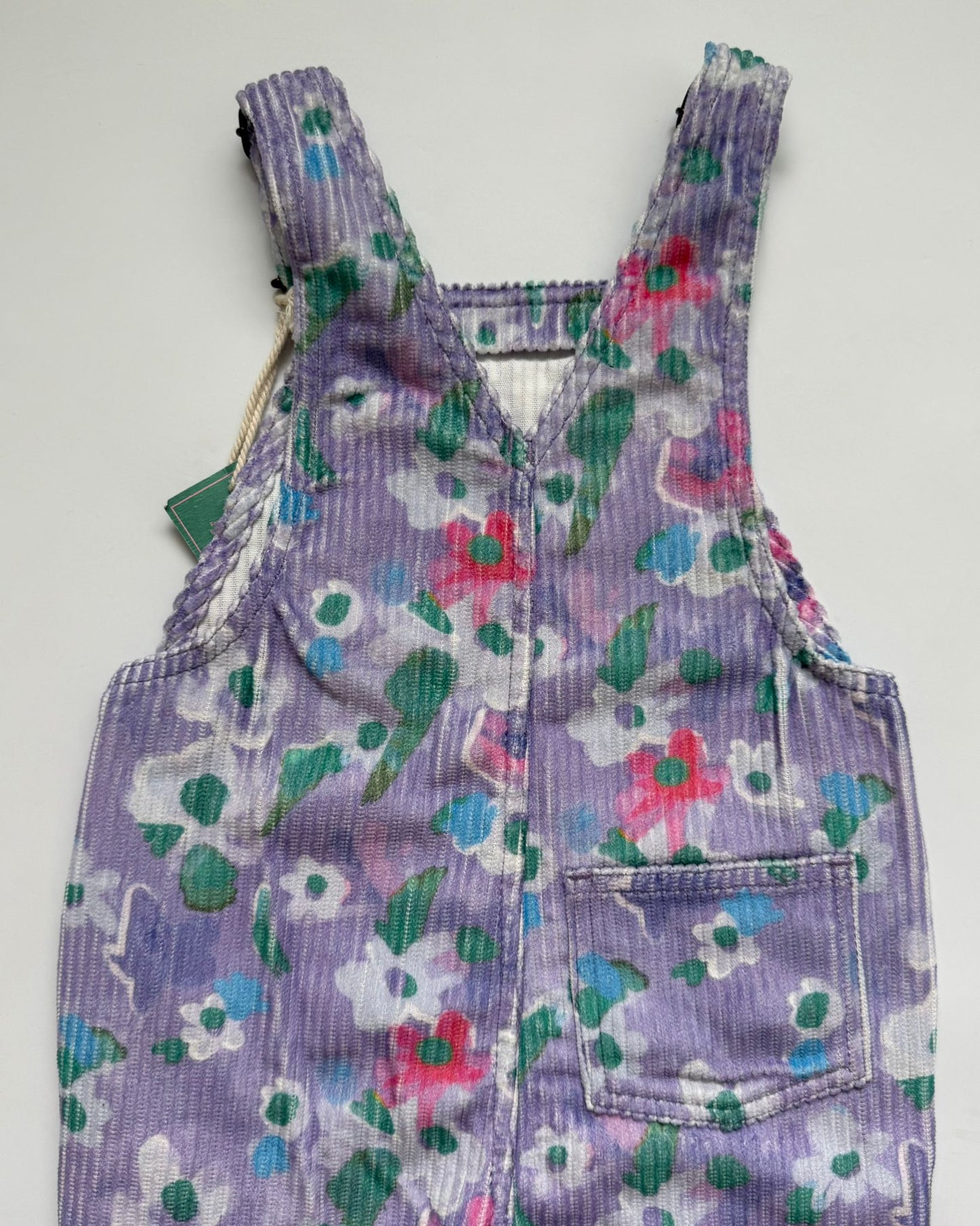 Favorite People ‘Mary Poppins’ Purple Floral Cord Dungarees