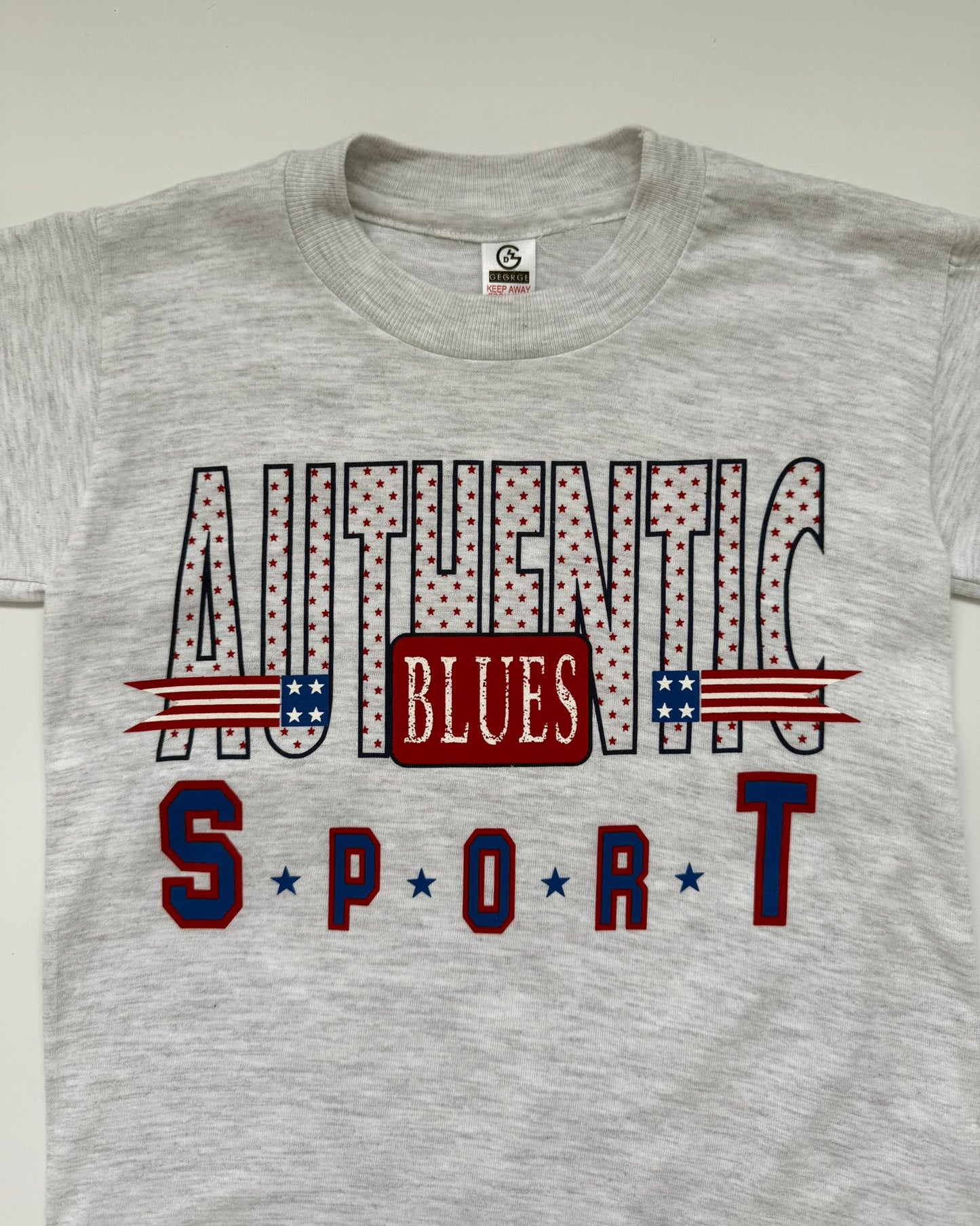 Vintage George Authentic Blues Sport Tee 2-3 Years