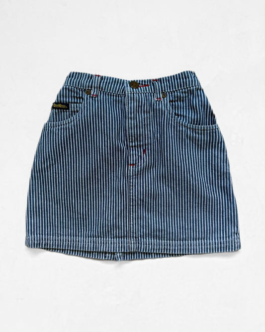 Vintage OshKosh B’Gosh Hickory Stripe Denim Skirt 4-5Y Australian