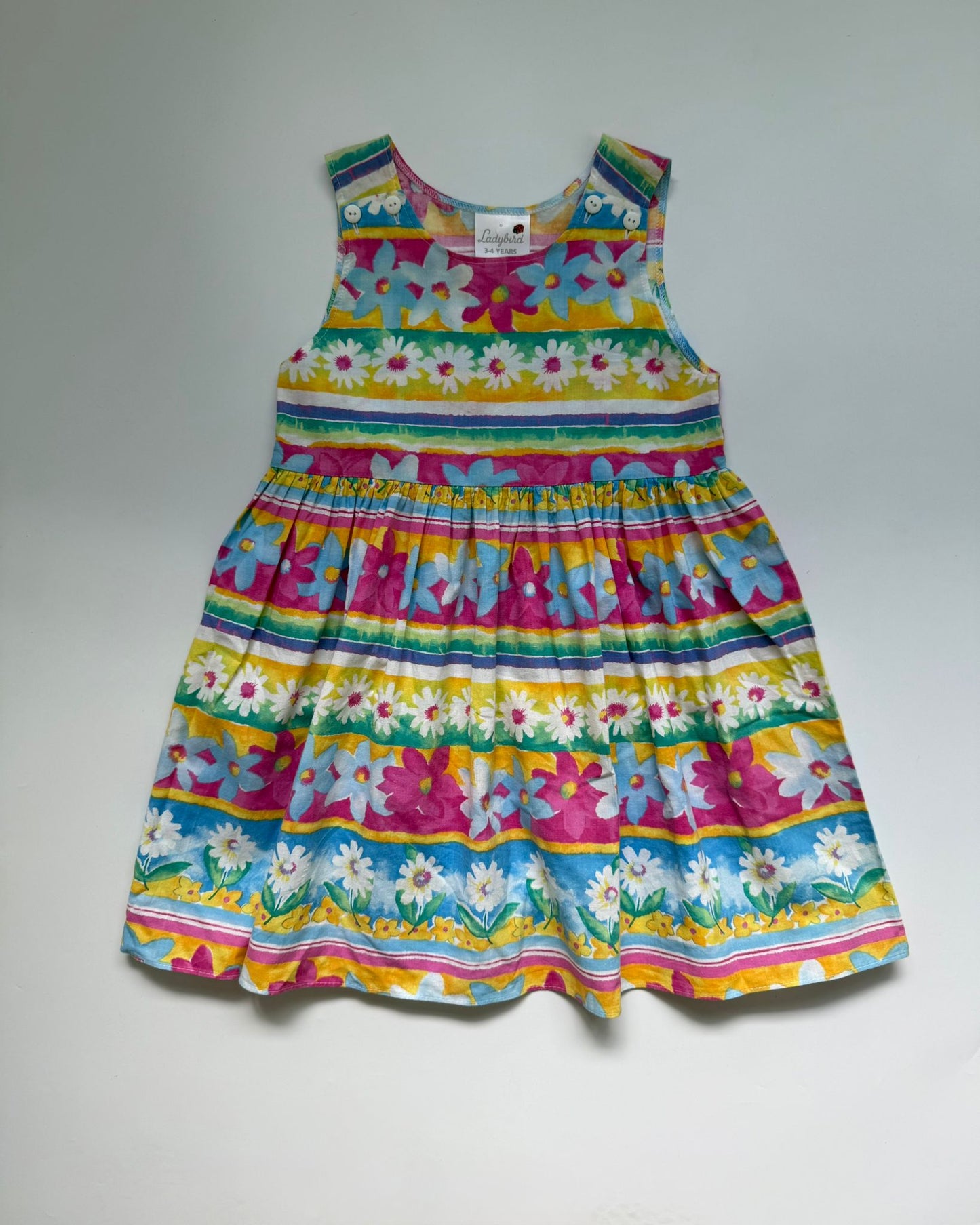 Vintage Ladybird Floral Cotton Dress 3-4 Years