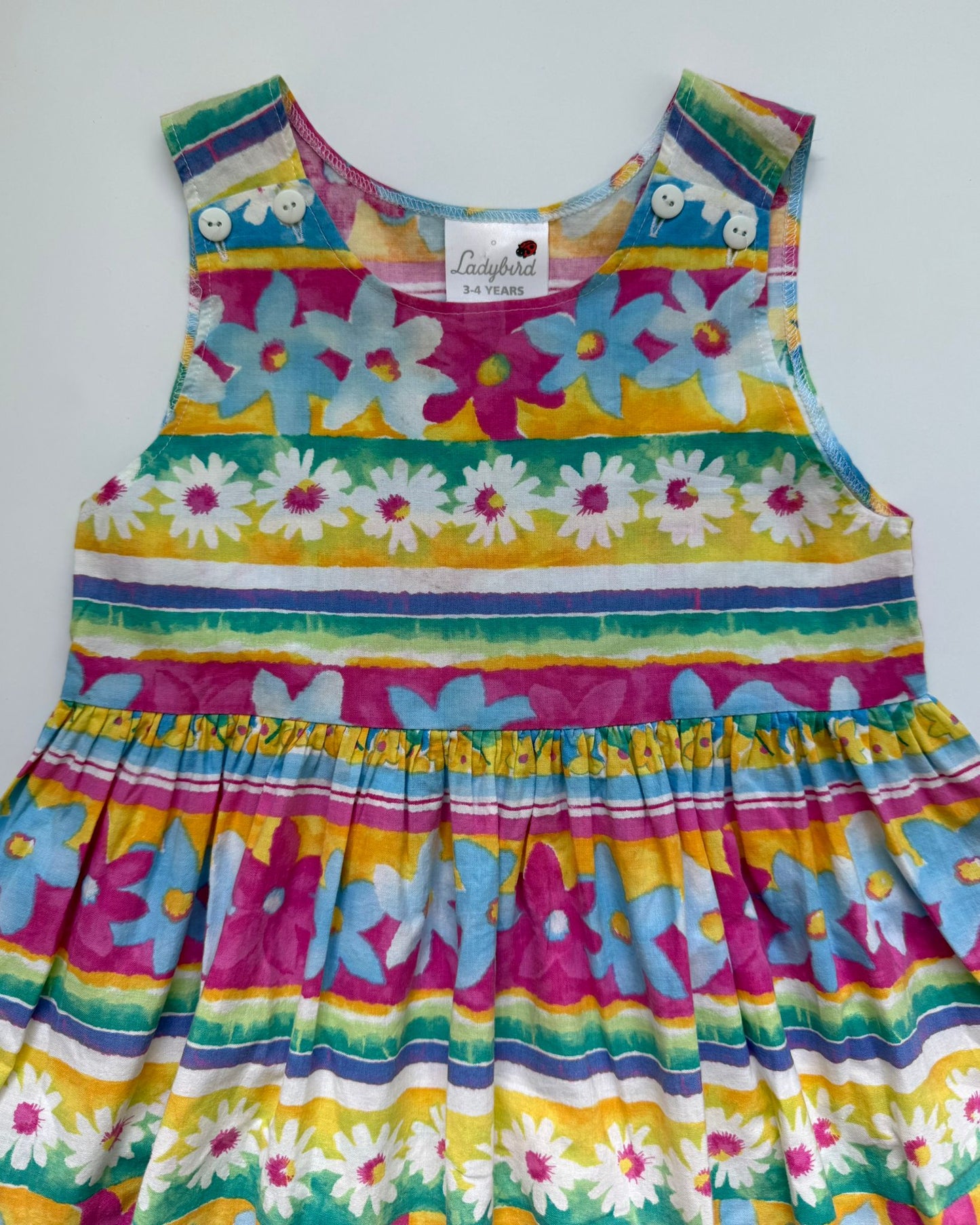 Vintage Ladybird Floral Cotton Dress 3-4 Years