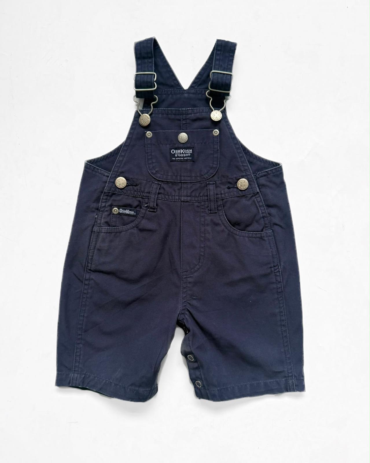 Vintage OshKosh B’Gosh Euro Navy Dungarees 6-9M 68cm