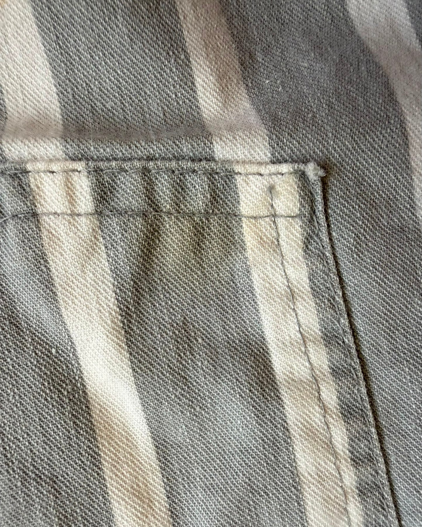 Vintage OshKosh B'Gosh Grey Stripe Shortalls 4T