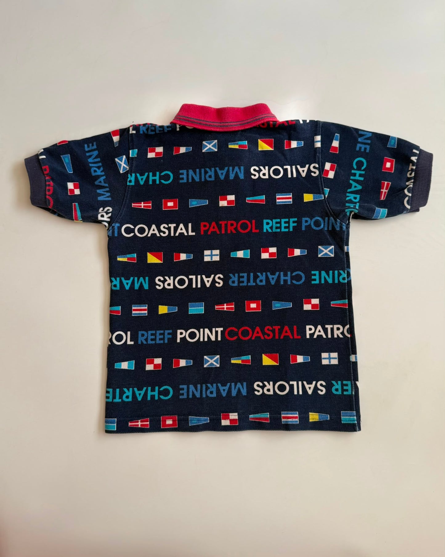 Vintage OshKosh B'Gosh USA Nautical Polo Shirt 4T