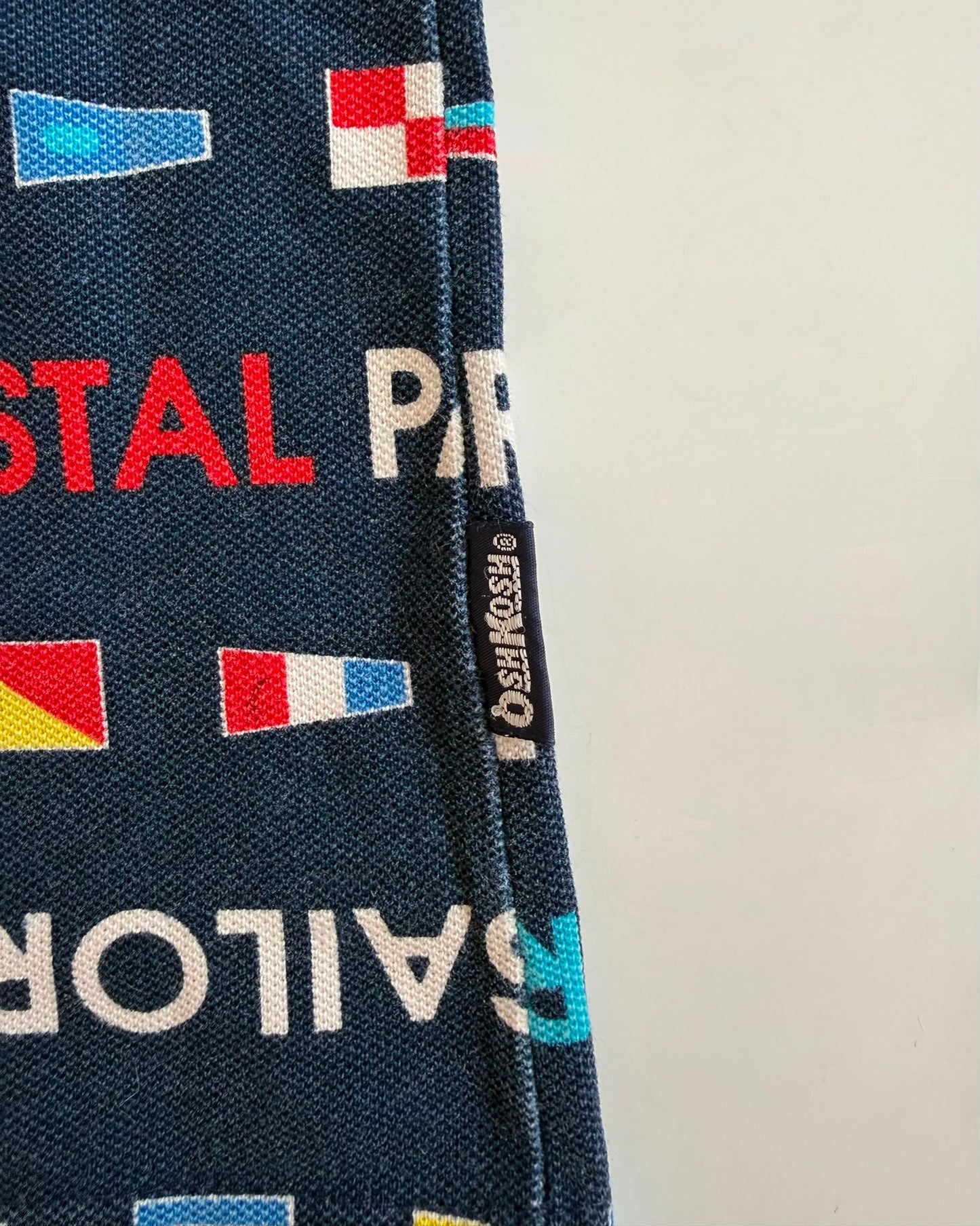 Vintage OshKosh B'Gosh USA Nautical Polo Shirt 4T
