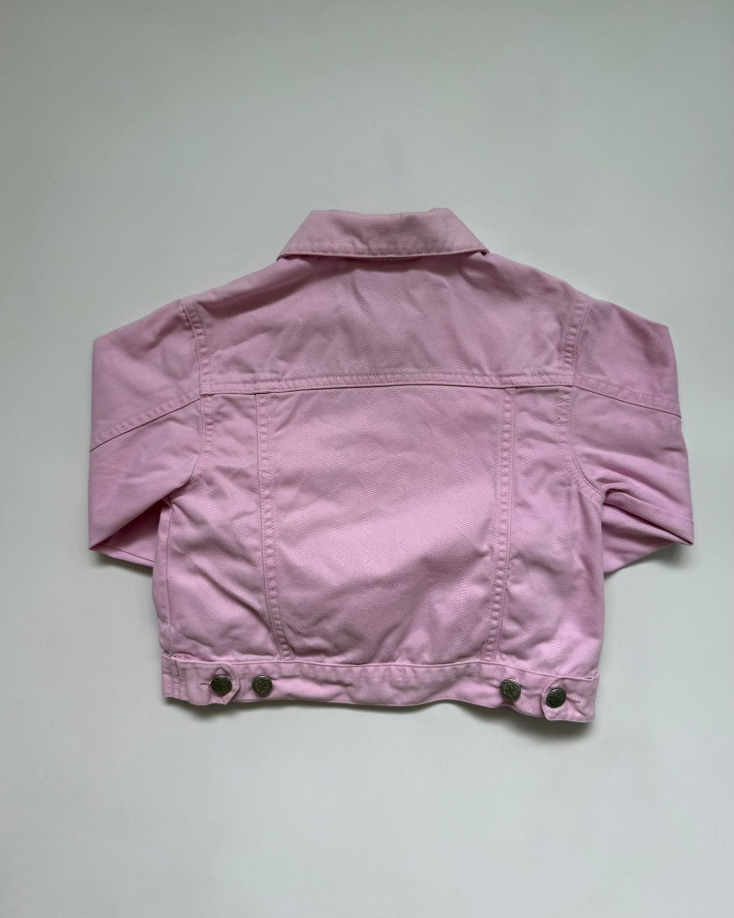 Vintage OshKosh B'gosh Pink Denim Jacket 18M 100% Cotton