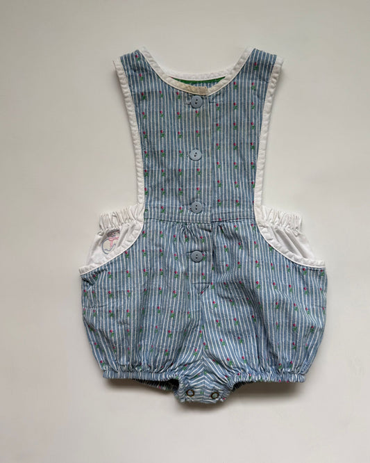 Vintage OshKosh B'gosh Vestbak Floral Bubble Romper 18M