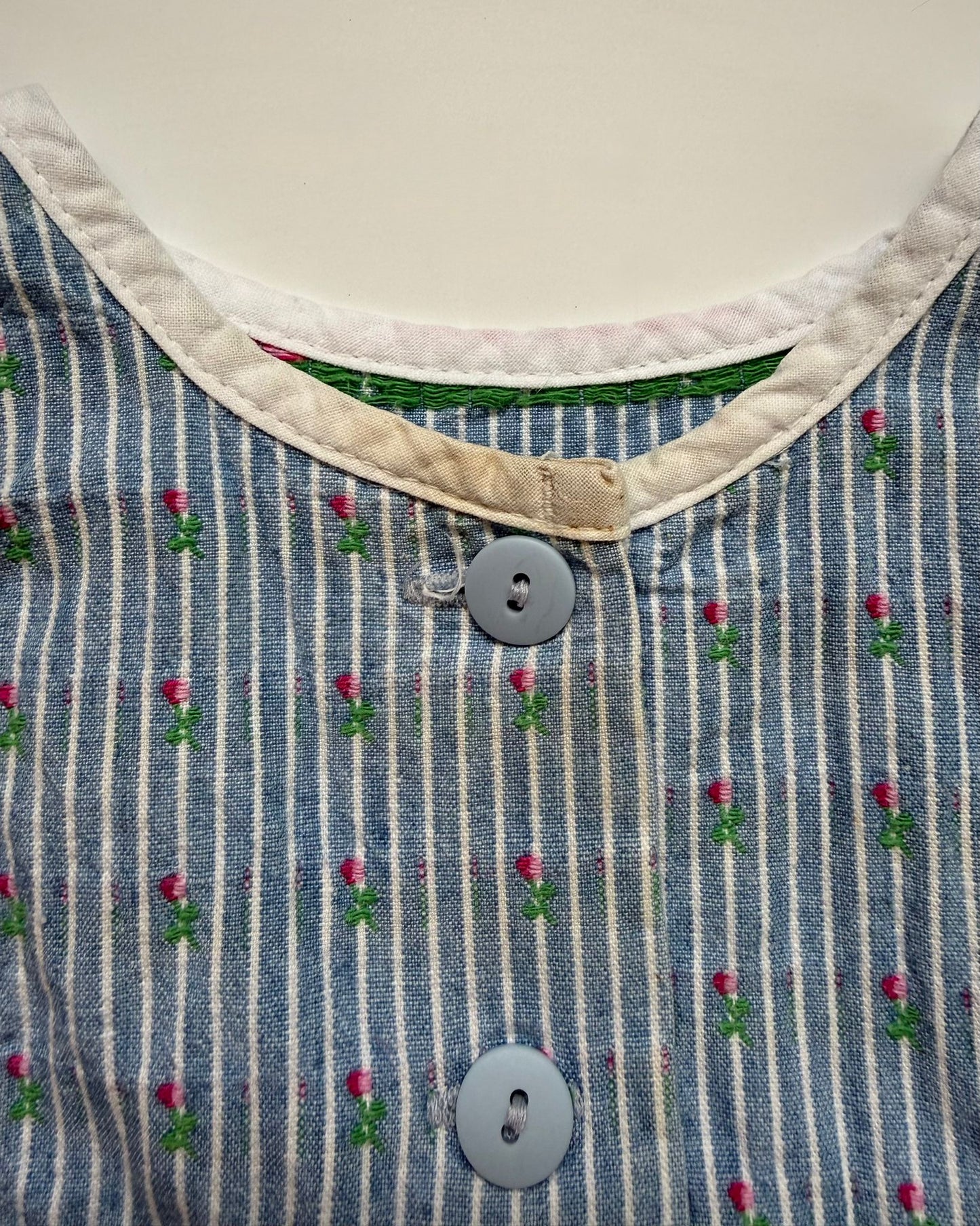 Vintage OshKosh B'gosh Vestbak Floral Bubble Romper 18M