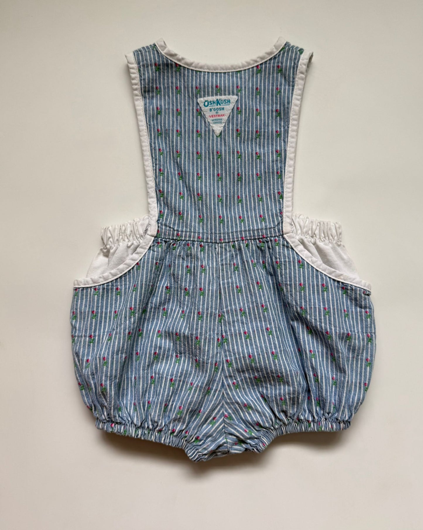 Vintage OshKosh B'gosh Vestbak Floral Bubble Romper 18M