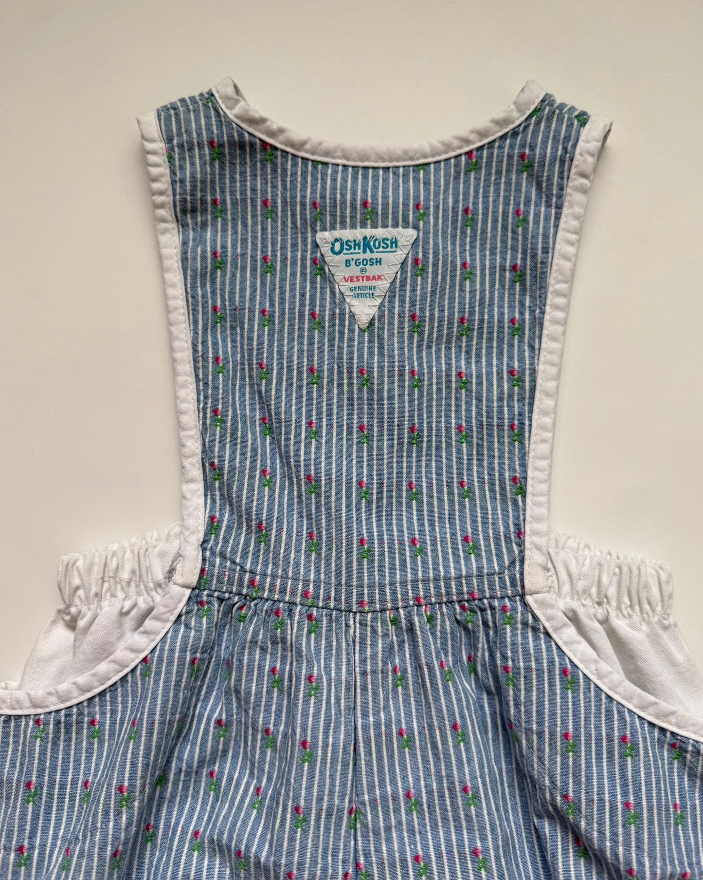 Vintage OshKosh B'gosh Vestbak Floral Bubble Romper 18M