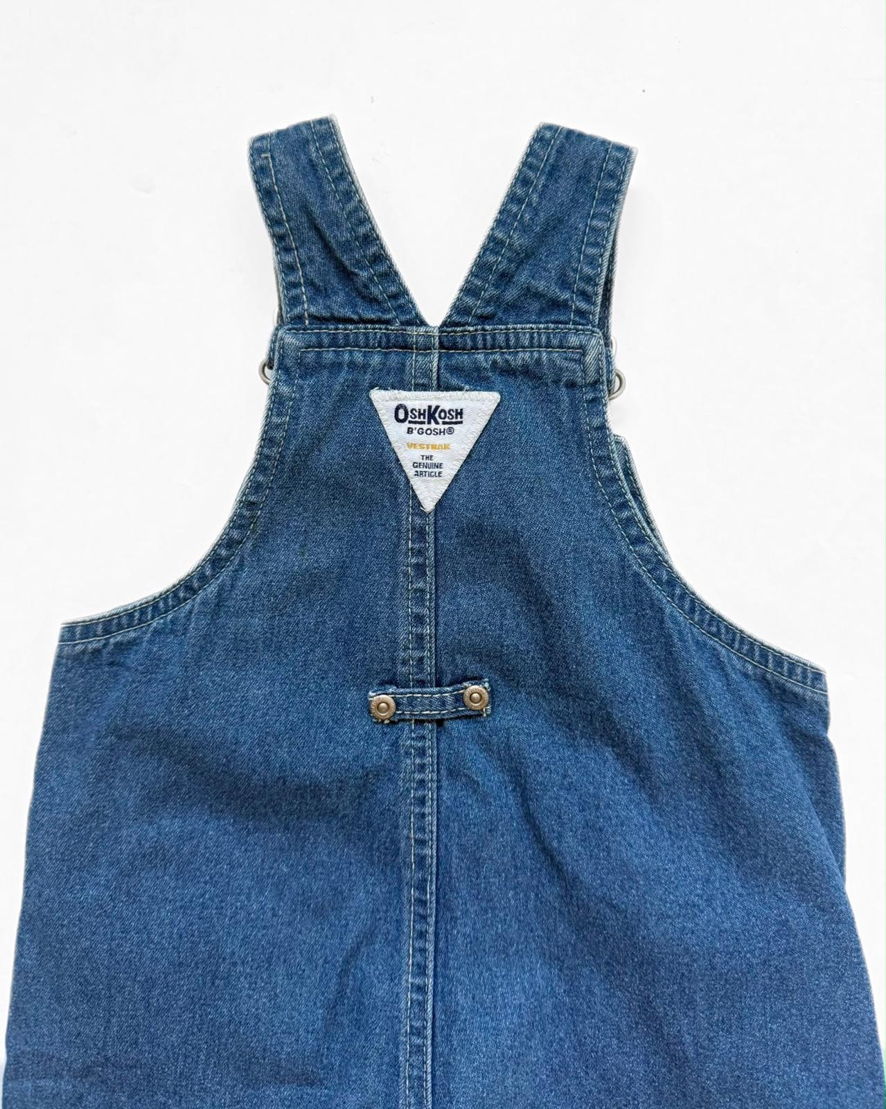 Vintage OshKosh B’Gosh Euro Denim Short Dungarees 6-9M 68cm