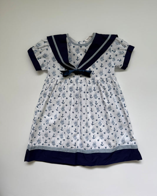 Vintage Jack N’ Jill Nautical Sailor Dress 4 Years