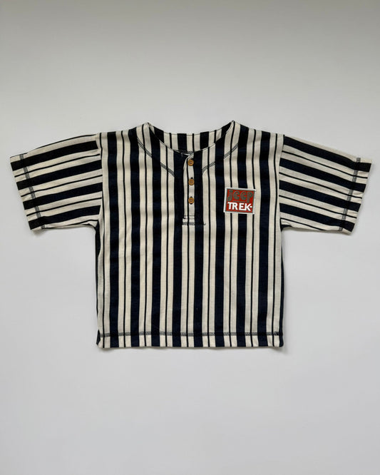 Vintage Ed's Jeep Trek Striped Jersey Tee 4-5 Years