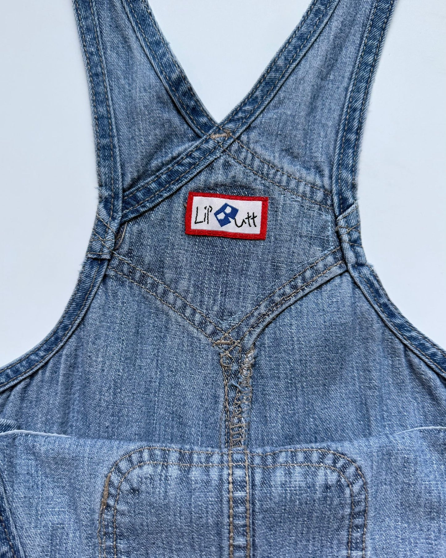 Vintage Arizona Jean Company Denim Tartan Dungarees 24M
